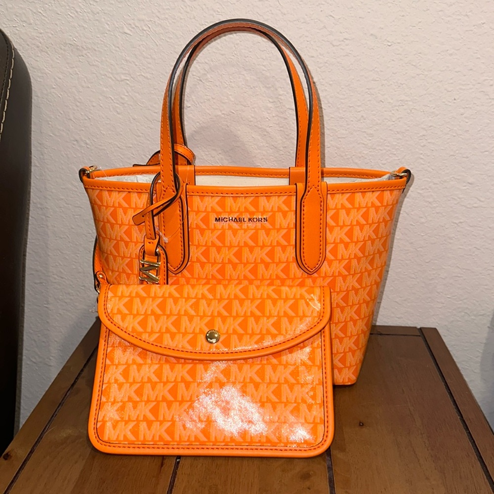 Michael Kors purse with pouch